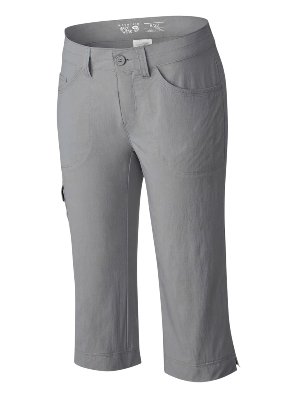 NWT Mountain Hardwear Mirada Cargo Capri Pants Steam Gray 6